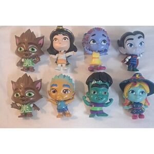 Vampirina Disney Junior Figure Lot of 8 Vee Wolfie Demi Poppy Bridget & Friends